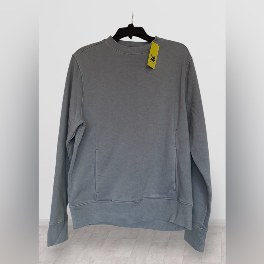 Blue/Gray Crew Neck Men's Sweater